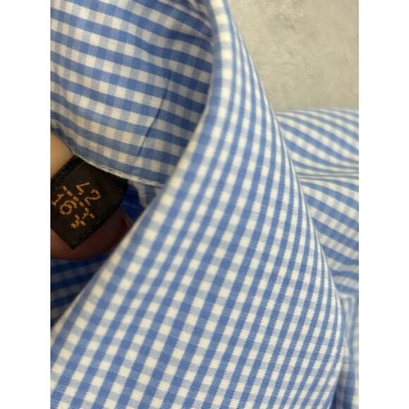 Tod's Made In Italy Shirt Men’s 42/16.5 Plaid Button Up Long Sleeve Designer - Picture 5 of 12